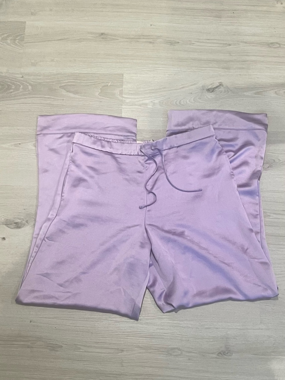 Victoria's Secret Lilac Satin Lounge Pants